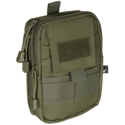 Pochette EDC MOLLE MFH — vue 3/4 avant, noire