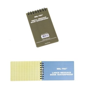 carnet étanche 7,5 x 13 cm