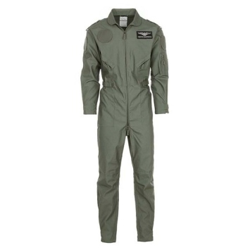 Pack combinaison pilote enfant Fostex + 2 patchs TOP GUN thermocollants