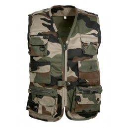 Tenue militaire enfant camouflage CE complète – gilet + pantalon BDU + t-shirt