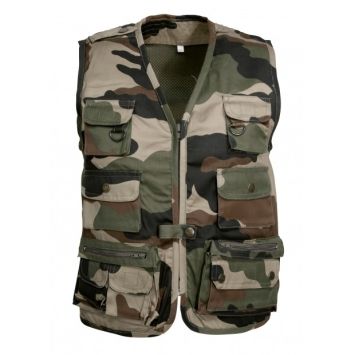 Tenue militaire enfant camouflage CE complète – gilet + pantalon BDU + t-shirt