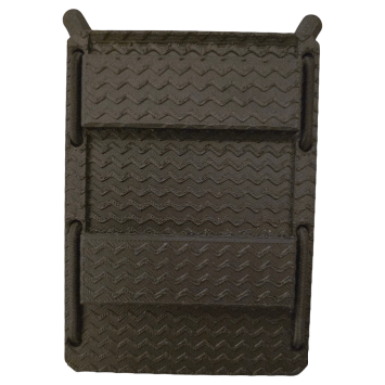 porte-chargeur FLEX-RS multi-calibre noir, vue 3/4, texture chevron, conception monobloc.