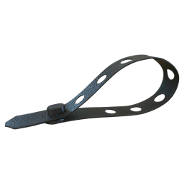 sangle molle pals bouclée, démonstration du verrou à pion sur la lanière.