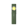 klarus e5 plus lampe rechargeable 650 lumens, vue de face, led principale ronde, vert