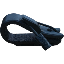 clip porte-accessoires anti-perte FLEXCLIP maintenant une paire de gants, fixation rapide sur sangle