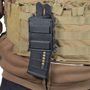 porte-chargeur FLEX-RS sur sangle MOLLE, chargeur AR15/M4 5,56 rétention sans faille