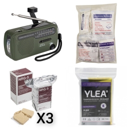 pack urgence 72h 1 personne avec tous les articles