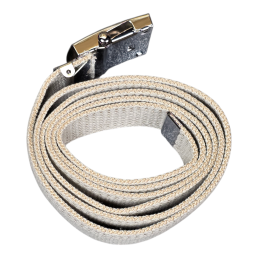Ceinture US toile coton Boucle argentée sable enroulée