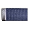 Ceinture US toile coton Boucle argentée bleu détail
