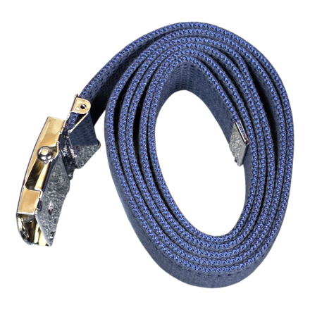 Ceinture US toile coton Noire (boucle argenté)