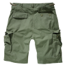 short BDU ripstop Brandit vert olive, vue de dos, poches arrière à rabat et poches cargo cuisses