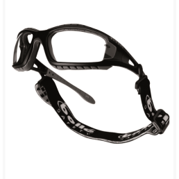 Lunettes de protection Bollé Tracker II de face avec le bandeau