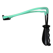 Lance-pierre MFH Fun Noir/Vert — Cadre métal & panier cuir