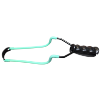 Lance-pierre MFH Fun Noir/Vert — Cadre métal & panier cuir