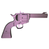 Pistolet lance élastiques revolver Rubber Peacemaker Violet profil droit