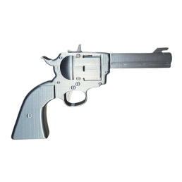 Pistolet lance élastiques revolver Rubber Peacemaker Gris Foncé profil droit