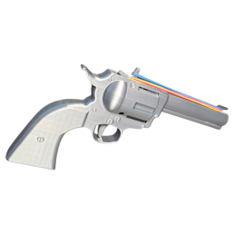 Pistolet lance élastiques revolver Rubber Peacemaker Gris Clair avec élastiques