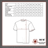 T-shirt Multitarn 100% coton 170 g/m² Guide des Tailles