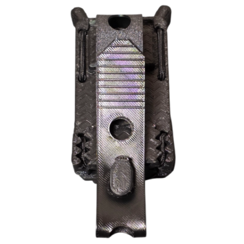 porte-chargeur 9mm molle flex-ps, noir vue arrière, fixation molle avec passant et ancrage