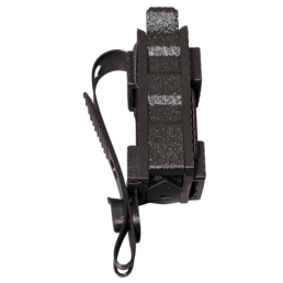 porte-chargeur chargeur 9mm molle flex-ps, noir vue de côté, port ouvert et extraction rapid