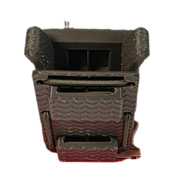 porte-chargeur 9mm open top, détail rétention interne, insertion rapide