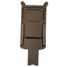 porte-chargeur 9mm molle flex ps, coyote marron vue arrière, passants molle pals pour gilet tactique