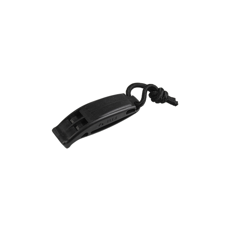 Sifflet tactique MIL-TEC MOLLE compact en polymère noir