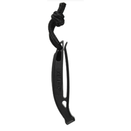 Sifflet tactique MIL-TEC noir Clip de fixation pour passant MOLLE/PALS ou ceinturon