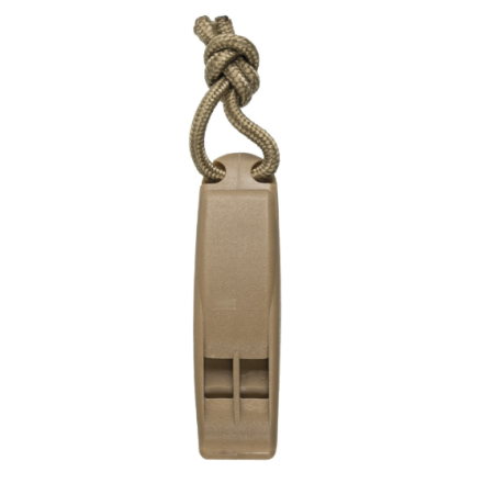Sifflet tactique MIL-TEC MOLLE compact en polymère noir