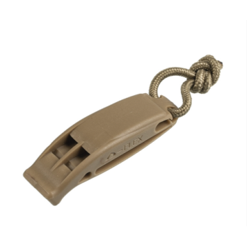 Sifflet tactique MIL-TEC coyote Cordon élastique pour garder le sifflet accessible