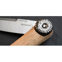 Couteau pliant Suricate TB Outdoor 80 mm hêtre – EDC léger zoom sur la molette latérale