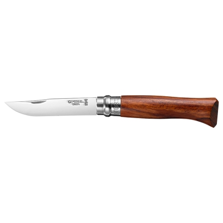 Couteau Opinel N°08 Padouk avec housse — Lame inox 8.5 cm