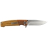 Couteau pliant  JKR0795 Manche en bois et lame de 8.7 cm profil drop point : forme polyvalente pour les coupes courantes