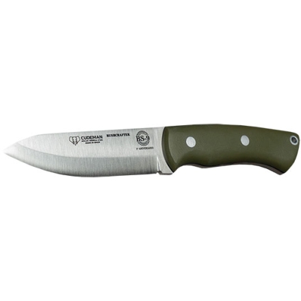 Couteau Cudeman Bushcrafter 206-GV Lame fixe 115 mm en acier Böhler N690Co