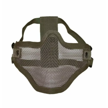 Masque grillagé Airsoft – Protection visage métallique respirante vert