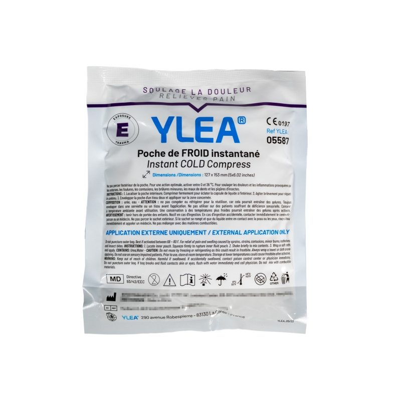Poche de froid instantanée YLEA Sans réfrigération préalable