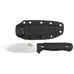 Couteau Bushcraft FOX OUTDOOR 12 cm avec étui Kydex – Full Tang G10