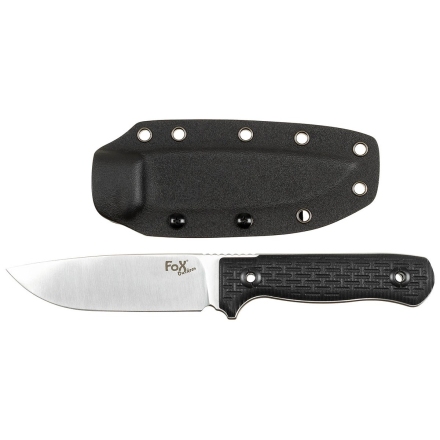 Couteau Bushcraft FOX OUTDOOR 12 cm avec étui Kydex – Full Tang G10