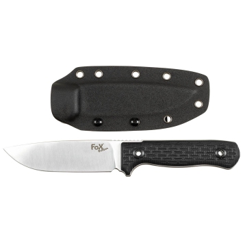 Couteau Bushcraft FOX OUTDOOR 12 cm avec étui Kydex – Full Tang G10
