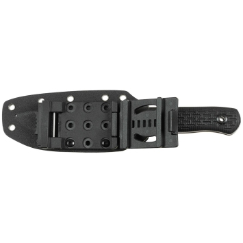 Couteau Bushcraft FOX OUTDOOR 12 cm étui Kydex avec clip ceinture dévissable : port pratique et rétention nette