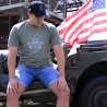 T-shirt Fostex marquage Allied Star et Jeep Willys