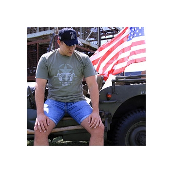 T-shirt Fostex marquage Allied Star et Jeep Willys