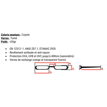 Lunettes tactiques Apache...