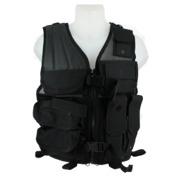 Gilet intervention fermeture zip + boucles : maintien sécurisé
surface velcro : identification (patchs, bandeaux)