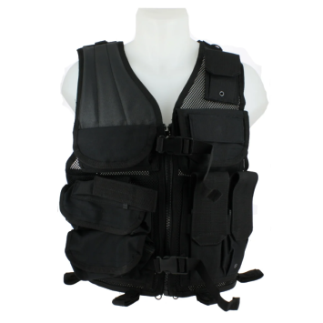 Gilet intervention fermeture zip + boucles : maintien sécurisé
surface velcro : identification (patchs, bandeaux)