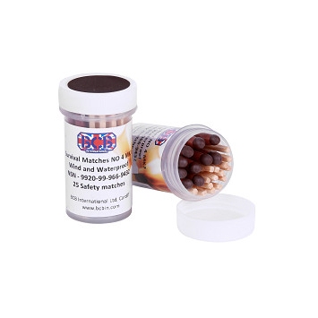 Allumettes tempête BCB x25 approuvées OTAN | Boîtier étanche