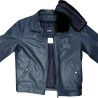 Blouson cuir pilote homme — Vachette pleine peau, col et doublure amovibles fermeture par zip métallique