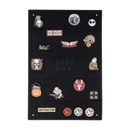 Panneau velcro patch 101 INC 50 × 75 cm noir