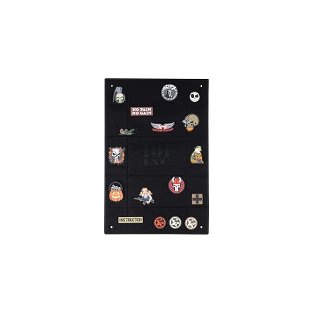 Panneau velcro patch 101 INC 50 × 75 cm noir