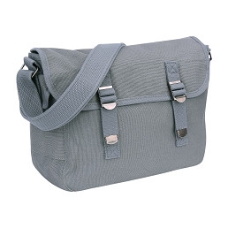 Musette en toile style US 10Litres gris  32 × 12 × 24 cm